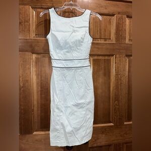 Express Lt Blue Sheath Sleeveless Pencil Dress, Knee Length, Stretchy, Size 1/2